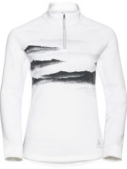 Odlo Bluza polarowa "Berra Graphic" w kolorze białym rozmiar: S. Białe bluzy Odlo, s, bez wzorów, z materiału, bez kaptura. Za 220.12 zł.
