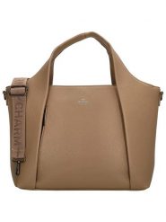 Charm Torebka "Mulberry street" w kolorze jasnobrązowym - 40,5 x 26,5 x 14 cm rozmiar: onesize. Brązowe torby na ramię Charm, bez wzorów, z materiału, przez ramię, bez dodatków. Za 144.24 zł.