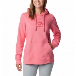 Bluza Sportowa Columbia Trek Graphic Hoodie Damska. Czerwone bluzy Columbia, s, bez wzorów, bez kaptura. Za 217.99 zł.