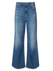 Guess Jeansy W6YA82 D1331 Niebieski Wide Leg. Niebieskie jeansy Guess, z aplikacjami. Za 614.99 zł.