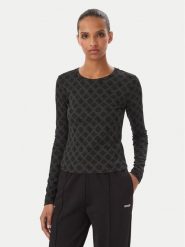 Guess Bluzka V6BP15 K7234 Szary ciemny Slim Fit. Szare bluzki Guess, l, z aplikacjami, z syntetyku, bez kołnierzyka, bez ramiączek. Za 214.99 zł.