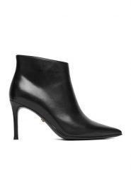 Gino Rossi Botki EO-CLOE-GLC9273-4-370-1 Czarny. Czarne botki Gino Rossi, bez wzorów, ze skóry, bez obcasa, na szpilce, bez zapięcia. Za 369.99 zł.