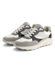 TRAVELIN' Skórzane sneakersy "Riber" w kolorze szaro-białym rozmiar: 38. Szare trampki Travelin', bez wzorów, ze skóry, bez zapięcia. Za 347.99 zł.