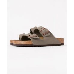 Klapki turystyczne uniseks Birkenstock Arizona 211. Szare klapki Birkenstock, bez wzorów, z materiału, bez obcasa. Za 569.00 zł.