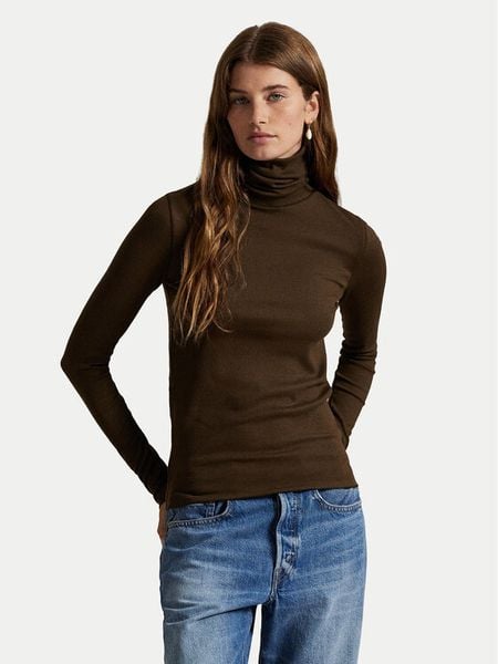 Polo Ralph Lauren Golf 211976982005 Brązowy ciemny Regular Fit. Brązowe golfy Polo Ralph Lauren, xs, bez wzorów, z bawełny, bez ramiączek. Za 639.99 zł.