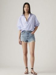 Levi's Szorty dżinsowe w kolorze błękitnym rozmiar: W23. Niebieskie szorty Levi's®, bez wzorów, z bawełny, klasyczne. Za 128.95 zł.