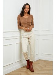 Soft Cashmere Kardigan w kolorze jasnobrązowym rozmiar: 34/36. Brązowe kardigany Soft Cashmere, bez wzorów, z kaszmiru. Za 79.03 zł.