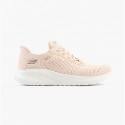 Buty sportowe sneakersy damskie Skechers Bobs Squad. Czerwone obuwie sportowe Skechers, bez zapięcia. Za 329.00 zł.