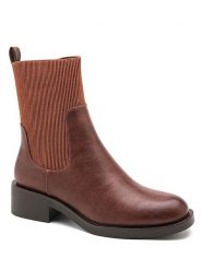 Sixth Sens Botki w kolorze jasnobrązowym rozmiar: 38. Brązowe botki Sixth Sens, bez wzorów, bez obcasa, bez zapięcia. Za 182.29 zł.