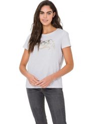 Heine Koszulka w kolorze kremowym rozmiar: 34. Brązowe bluzki Heine, bez wzorów, z bawełny, bez kołnierzyka, bez ramiączek. Za 26.07 zł.