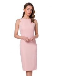 Stylove Sukienka w kolorze jasnoróżowym rozmiar: S. Różowe sukienki Stylove, s, bez wzorów, bez kołnierzyka, bez ramiączek, midi. Za 268.95 zł.