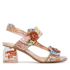 Sandały Laura Vita. Brązowe sandały Laura Vita, bez wzorów, bez obcasa, na słupku, bez zapięcia. Za 429.99 zł.