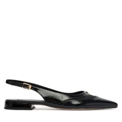 Baleriny HÖGL. Czarne baleriny Högl, bez wzorów, bez obcasa. Za 759.99 zł.