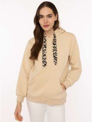 Zwillingsherz Bluza "Strong Soul" w kolorze beżowym rozmiar: L/XL. Brązowe bluzy Zwillingsherz, l, bez wzorów, z kapturem. Za 210.81 zł.
