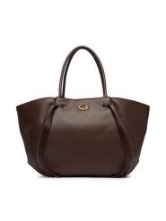 Guess Torebka Allegra HWBG22 37230 Brązowy ciemny. Brązowe shopper Guess, z aplikacjami, ze skóry, bez dodatków. Za 674.99 zł.