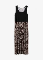 Sukienka ciążowa maxi 2 w 1 z funkcją karmienia i kieszeniami. Czarne sukienki bonprix, bez wzorów, z elastanu, bez kołnierzyka, moda ciążowa, bez ramiączek, maxi. Za 142.99 zł.