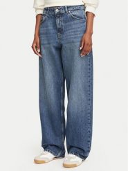 HUGO Jeansy Leni 50564951 Granatowy Relaxed Fit. Niebieskie jeansy Hugo, bez wzorów. Za 399.99 zł.