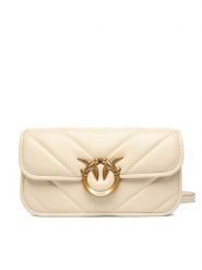 PINKO Torebka Love Box Baguette Al 25-26 PLTT 105083 A2W2 Écru. Listonoszki Pinko, bez wzorów, ze skóry, bez dodatków. Za 1,779.00 zł.