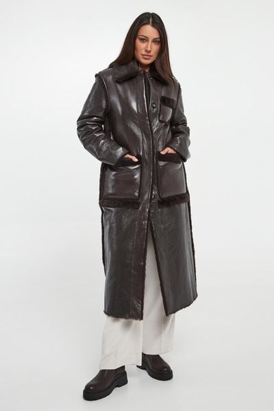 Płaszcz damski skórzany dwustronny DIEGO M. Płaszcze DIEGO M, m, bez wzorów, bez kaptura. W wyprzedaży za 6,570.85 zł.