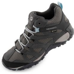 Merrell Alverstone Mid GTX damskie buty trekkingowe wodoodporne. Niebieskie trekkingi Merrell. Za 773.99 zł.