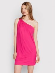 Pinko Sukienka koktajlowa Alagna 1G17DU Y7SC Różowy Slim Fit. Czerwone sukienki Pinko, xs, bez wzorów, z wiskozy, wizytowe, bez kołnierzyka, bez ramiączek. Za 459.99 zł.