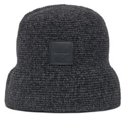 Kapelusz Calvin Klein. Czarne kapelusze Calvin Klein, bez wzorów. Za 199.99 zł.