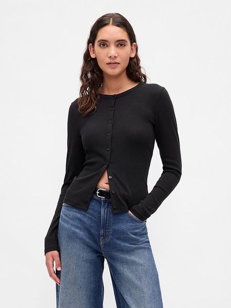GAP Kardigan w kolorze czarnym rozmiar: XL. Czarne kardigany GAP, xl, bez wzorów. Za 72.95 zł.
