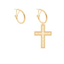 Kolczyki z krzyżem Barok 4,5 cm pozłacane. Kolczyki Lilou, pozłacane. Za 228.00 zł.