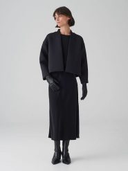 OPUS Skórzane rękawiczki w kolorze czarnym rozmiar: M. Czarne rękawiczki Opus, bez wzorów, prążkowane. Za 118.56 zł.