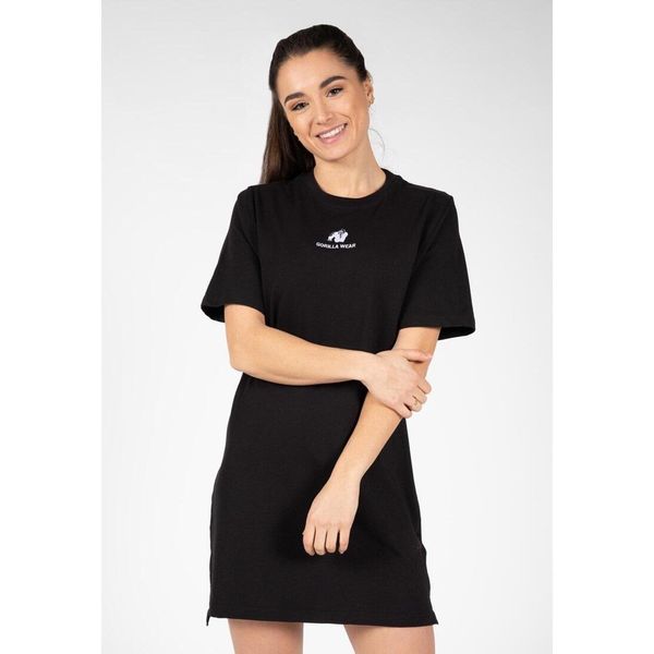 Neenah Koszulka Dress - Czarny. Czarne bluzki GORILLA WEAR, s, bez wzorów, sportowe, bez kołnierzyka, bez ramiączek. Za 148.00 zł.