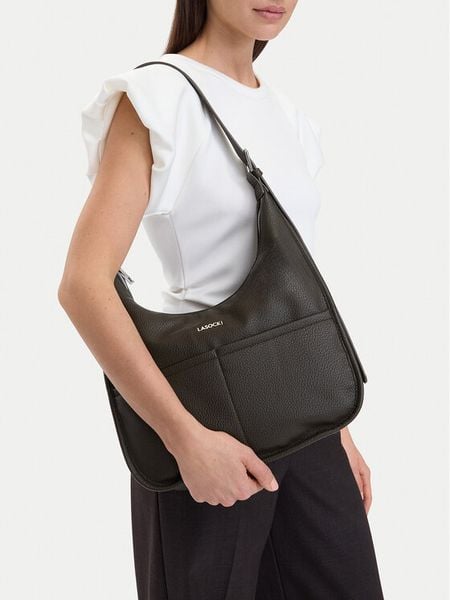Lasocki Torebka CEO-LSK-X-001-10 Khaki. Brązowe torebki klasyczne Lasocki, bez wzorów, ze skóry, bez dodatków. Za 189.99 zł.