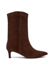 Gino Rossi Botki EO-TANYA-121972 Brązowy. Brązowe botki Gino Rossi, bez wzorów, ze skóry, bez obcasa, na szpilce, bez zapięcia. Za 479.99 zł.
