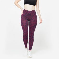 Legginsy fitness damskie Domyos. Legginsy DOMYOS, xl, bez wzorów, z bawełny. W wyprzedaży za 39.99 zł.
