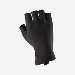 Rękawiczki rowerowe szosowe Van Rysel RCR. Czarne rękawiczki VAN RYSEL, bez wzorów, z dzianiny, sportowe. Za 109.99 zł.
