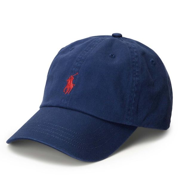 Czapka z daszkiem Polo Ralph Lauren. Niebieskie czapki Polo Ralph Lauren, bez wzorów. Za 179.99 zł.