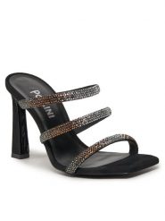 Pollini Klapki SA28179C1ITAS000 Czarny. Czarne klapki Pollini, bez wzorów, ze skóry, bez obcasa. Za 2,619.00 zł.