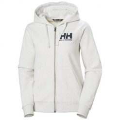Bluza sportowa damska Helly Hansen Logo Full. Białe bluzy Helly Hansen, s, bez wzorów, z kapturem. Za 571.00 zł.