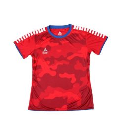 Damska koszulka Select Player. Czerwone koszulki sportowe Select, bez wzorów, z tkaniny, bez ramiączek, na fitness i siłownię. Za 122.50 zł.