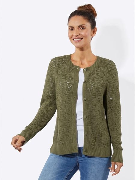 WITT WEIDEN Kardigan w kolorze khaki rozmiar: 40. Brązowe kardigany WITT WEIDEN, bez wzorów. Za 94.95 zł.