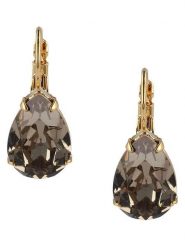 Otazu Pozłacane kolczyki z kryształami Swarovski rozmiar: onesize. Brązowe kolczyki Otazu, z kryształem, pozłacane. Za 113.99 zł.