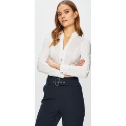 Morgan - Koszula. Białe koszule Morgan, s, bez wzorów, z bawełny, eleganckie, bez kołnierzyka, bez ramiączek. W wyprzedaży za 139.90 zł.