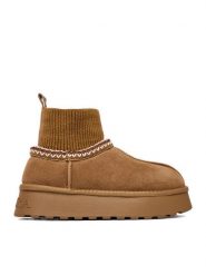 Badura Śniegowce EO-ANDREA-TS6278-01 Brązowy. Brązowe trapery i śniegowce Badura, ze skóry. Za 279.99 zł.