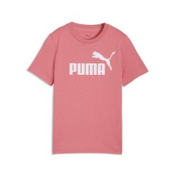 Młodzieżowa koszulka ESS z logo No. 1 PUMA. Czerwona bluzki Puma, m, bez wzorów, z bawełny, klasyczne, bez kołnierzyka, bez ramiączek. Za 79.00 zł.