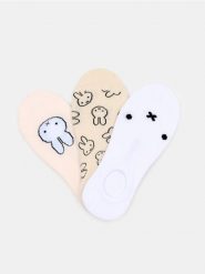 Prążkowane skarpetki 3 pack Miffy - wielobarwny. Skarpety Sinsay, bez wzorów, prążkowane. Za 12.99 zł.