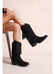 Foreverfolie Botki w kolorze czarnym rozmiar: 37. Czarne botki Foreverfolie, bez wzorów, bez obcasa, bez zapięcia. Za 152.99 zł.