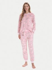 Kate Spade Piżama KSI92767F Różowy Regular Fit. Czerwone piżamy Kate Spade, bez wzorów, z syntetyku, bez ramiączek. Za 529.99 zł.