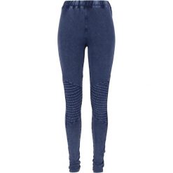 Damskie Legginsy Z Dżerseju O Dżinsowym Wyglądzie. Niebieskie legginsy Urban Classics, m, bez wzorów, z dżerseju. Za 100.99 zł.