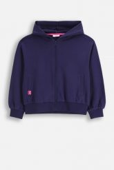 Bluza rozpinana z kapturem. Brązowe bluzy COCCODRILLO, na jesień, z aplikacjami, z dresówki, z kapturem. Za 69.90 zł.
