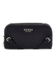 Guess Portfel w kolorze czarnym - 19 x 10 x 4 cm rozmiar: onesize. Czarne portfele Guess, z aplikacjami, z materiału. Za 461.21 zł.