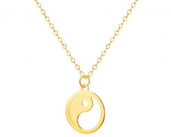 Złoty naszyjnik, ankier - yin yang. Żółte naszyjniki Apart, złote. Za 389.00 zł.